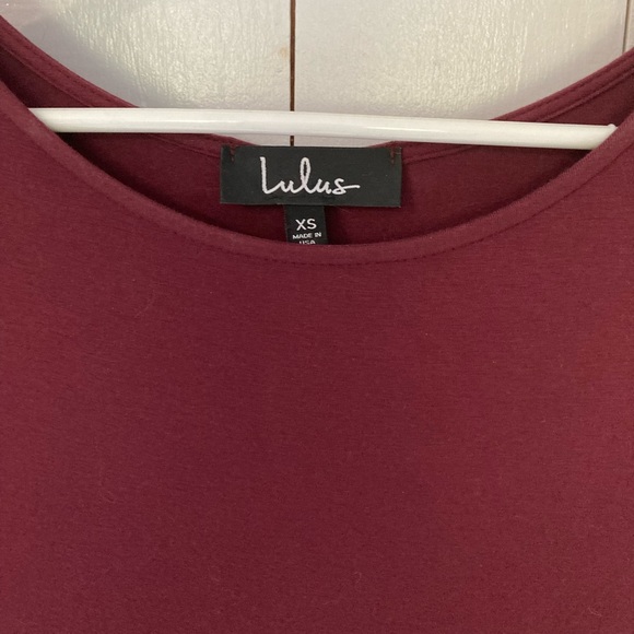 Lulu’s Burgundy Maxi Dress - Picture 8 of 9